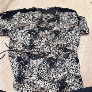 Collective Concepts Black and Tan Blouse